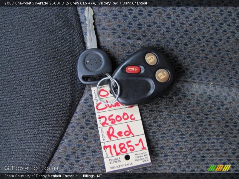 Victory Red / Dark Charcoal 2003 Chevrolet Silverado 2500HD LS Crew Cab 4x4