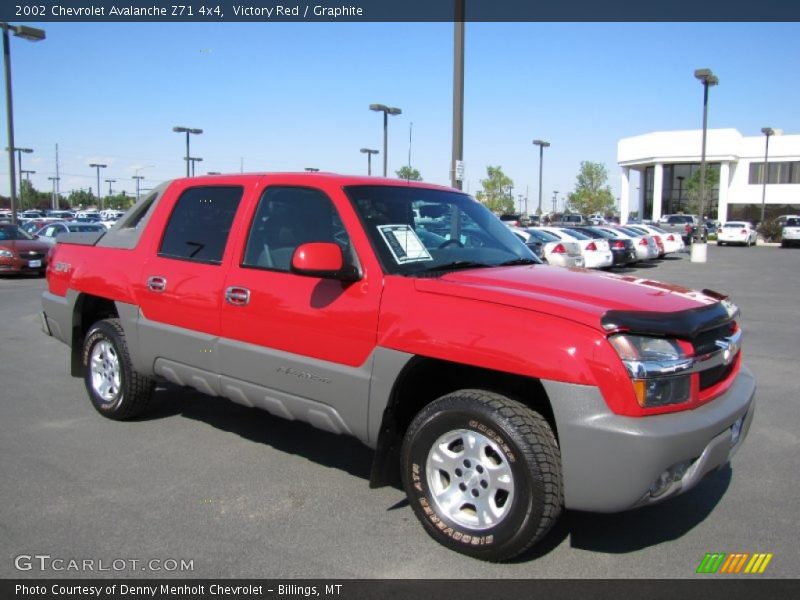 Victory Red / Graphite 2002 Chevrolet Avalanche Z71 4x4