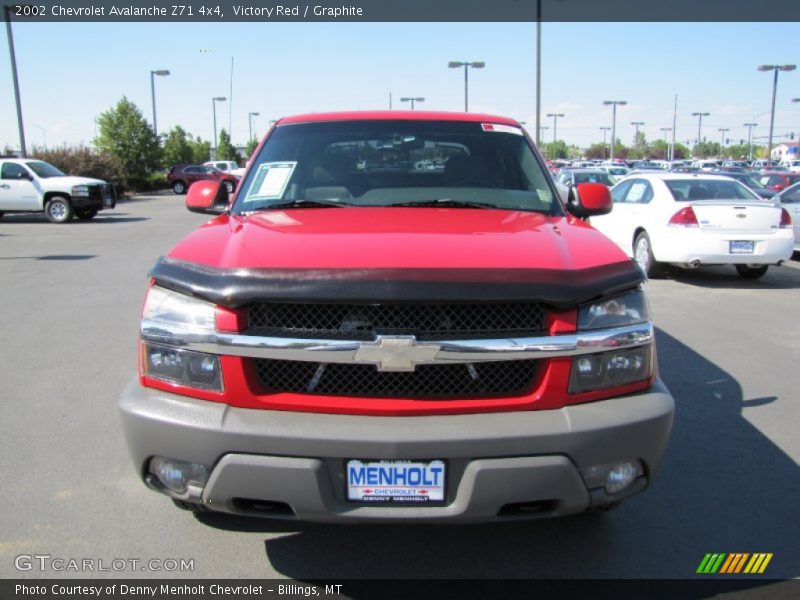 Victory Red / Graphite 2002 Chevrolet Avalanche Z71 4x4