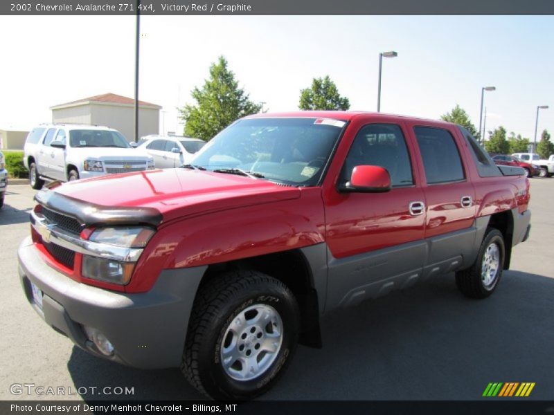 Victory Red / Graphite 2002 Chevrolet Avalanche Z71 4x4