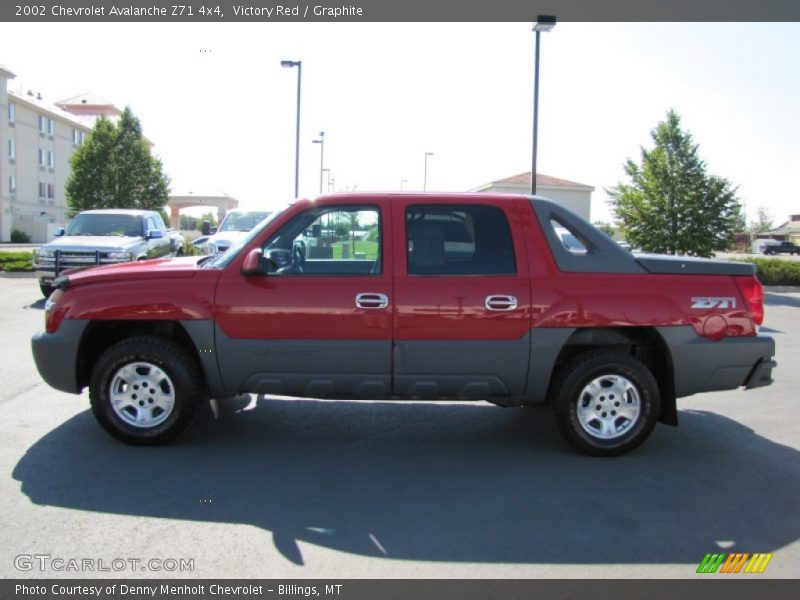Victory Red / Graphite 2002 Chevrolet Avalanche Z71 4x4