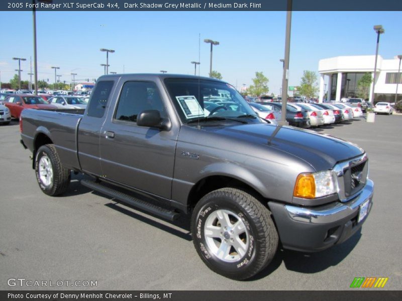 Dark Shadow Grey Metallic / Medium Dark Flint 2005 Ford Ranger XLT SuperCab 4x4