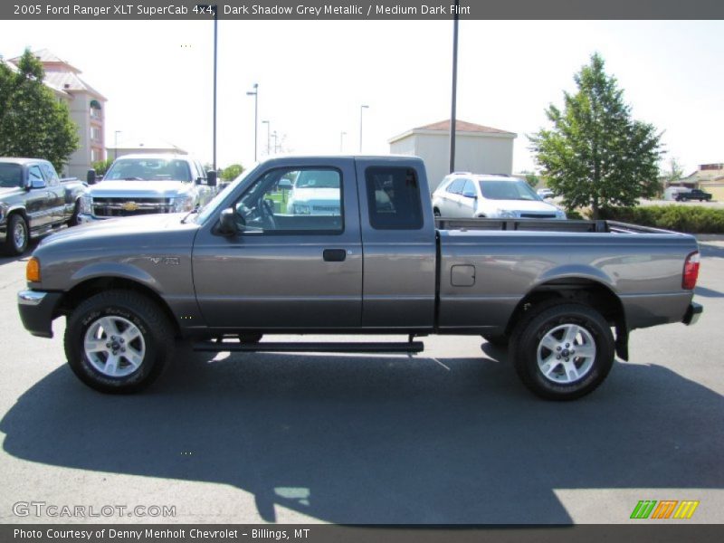 Dark Shadow Grey Metallic / Medium Dark Flint 2005 Ford Ranger XLT SuperCab 4x4