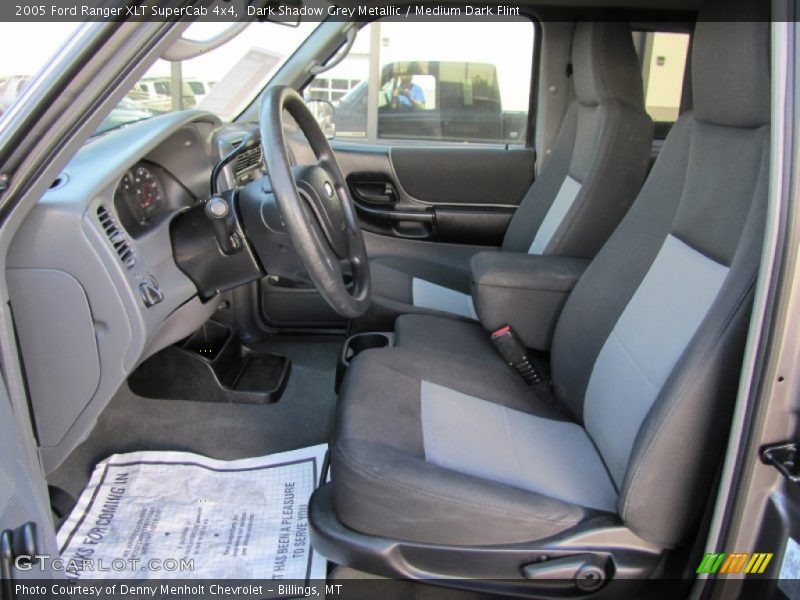 Dark Shadow Grey Metallic / Medium Dark Flint 2005 Ford Ranger XLT SuperCab 4x4