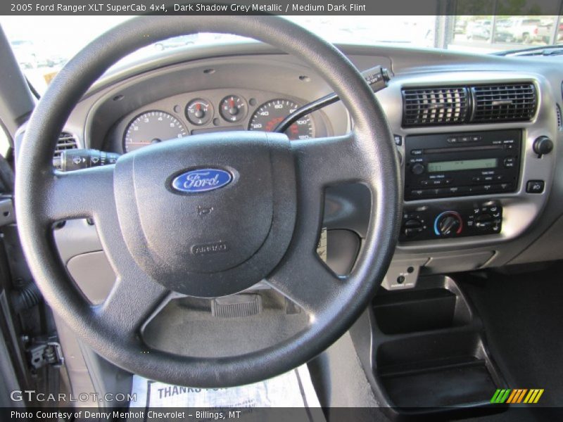 Dark Shadow Grey Metallic / Medium Dark Flint 2005 Ford Ranger XLT SuperCab 4x4