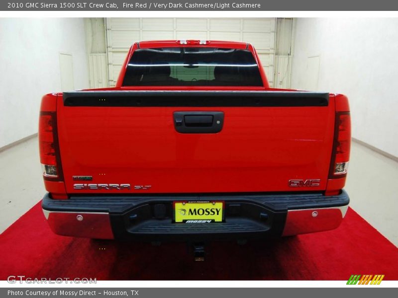 Fire Red / Very Dark Cashmere/Light Cashmere 2010 GMC Sierra 1500 SLT Crew Cab