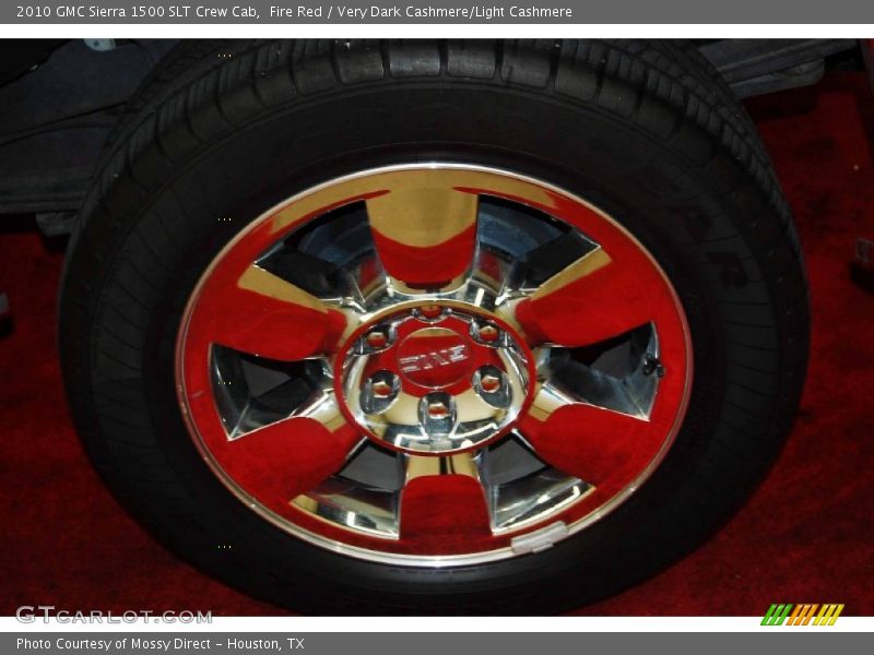Fire Red / Very Dark Cashmere/Light Cashmere 2010 GMC Sierra 1500 SLT Crew Cab