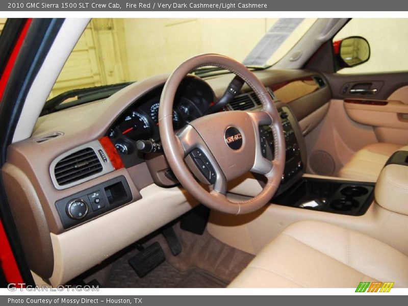 Fire Red / Very Dark Cashmere/Light Cashmere 2010 GMC Sierra 1500 SLT Crew Cab