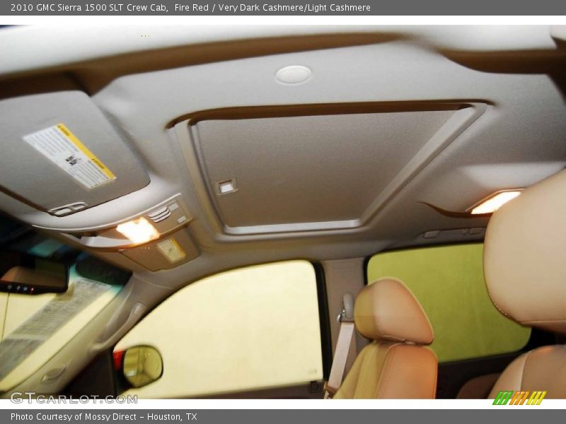 Fire Red / Very Dark Cashmere/Light Cashmere 2010 GMC Sierra 1500 SLT Crew Cab