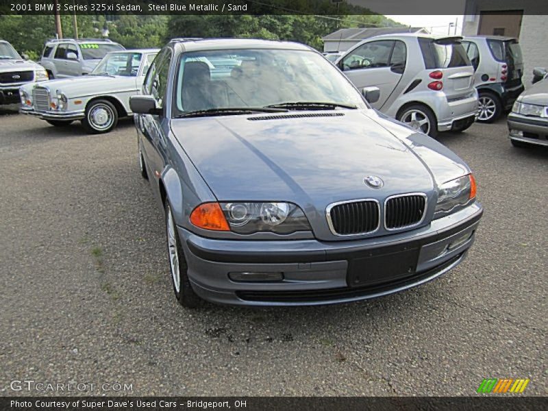 Steel Blue Metallic / Sand 2001 BMW 3 Series 325xi Sedan