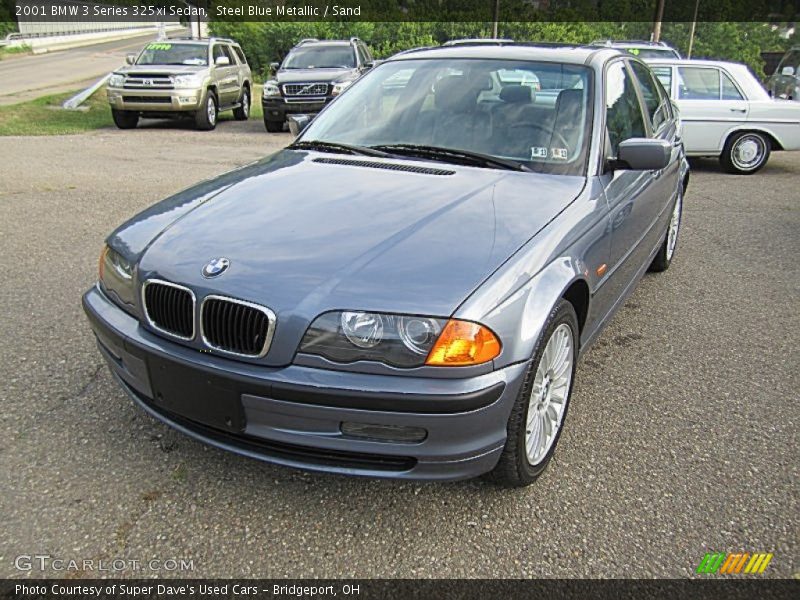 Steel Blue Metallic / Sand 2001 BMW 3 Series 325xi Sedan