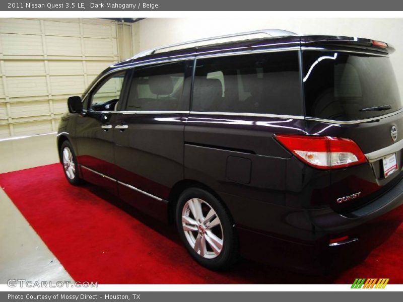 Dark Mahogany / Beige 2011 Nissan Quest 3.5 LE