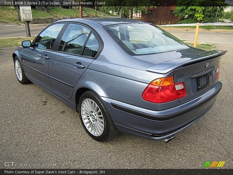 Steel Blue Metallic / Sand 2001 BMW 3 Series 325xi Sedan