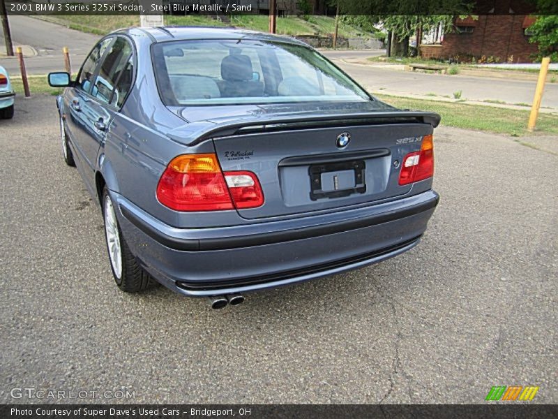 Steel Blue Metallic / Sand 2001 BMW 3 Series 325xi Sedan