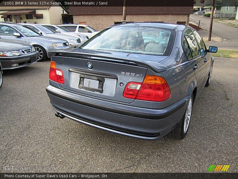Steel Blue Metallic / Sand 2001 BMW 3 Series 325xi Sedan