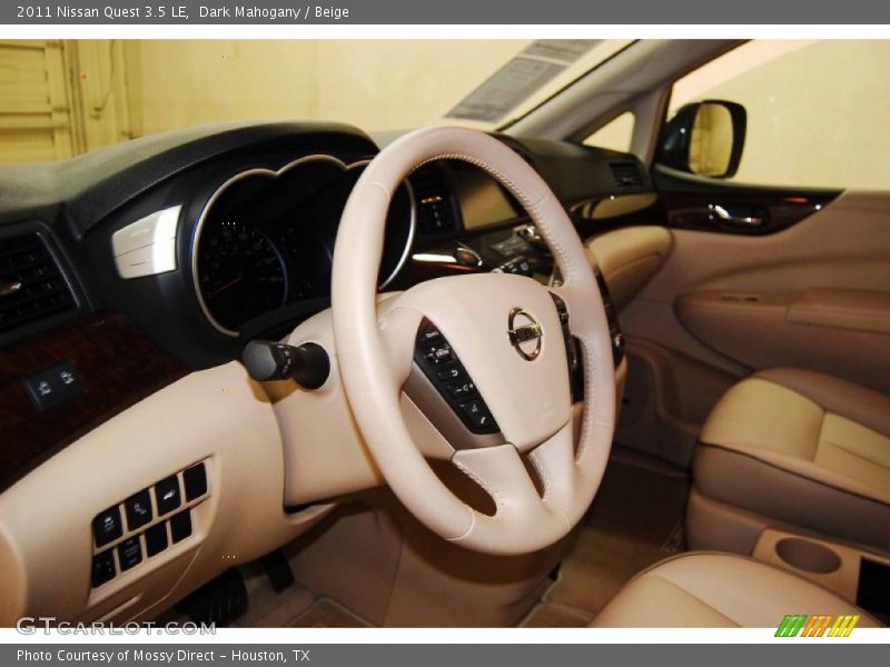 Dark Mahogany / Beige 2011 Nissan Quest 3.5 LE