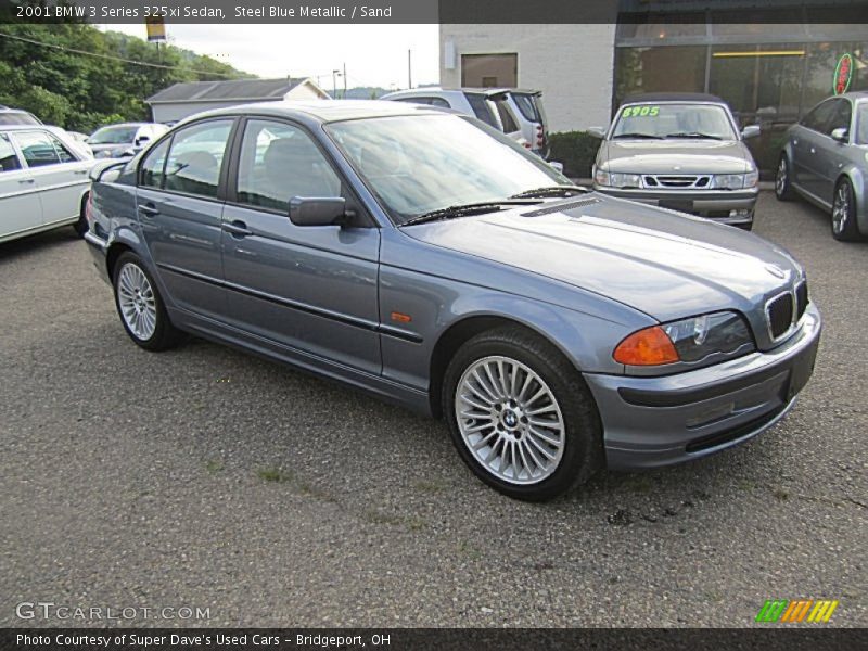 Steel Blue Metallic / Sand 2001 BMW 3 Series 325xi Sedan