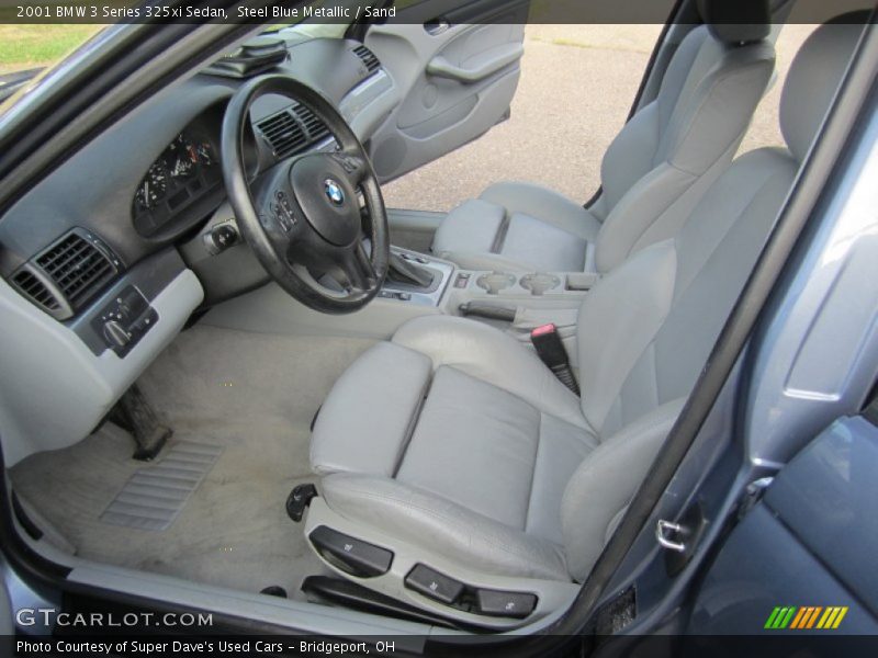 Steel Blue Metallic / Sand 2001 BMW 3 Series 325xi Sedan
