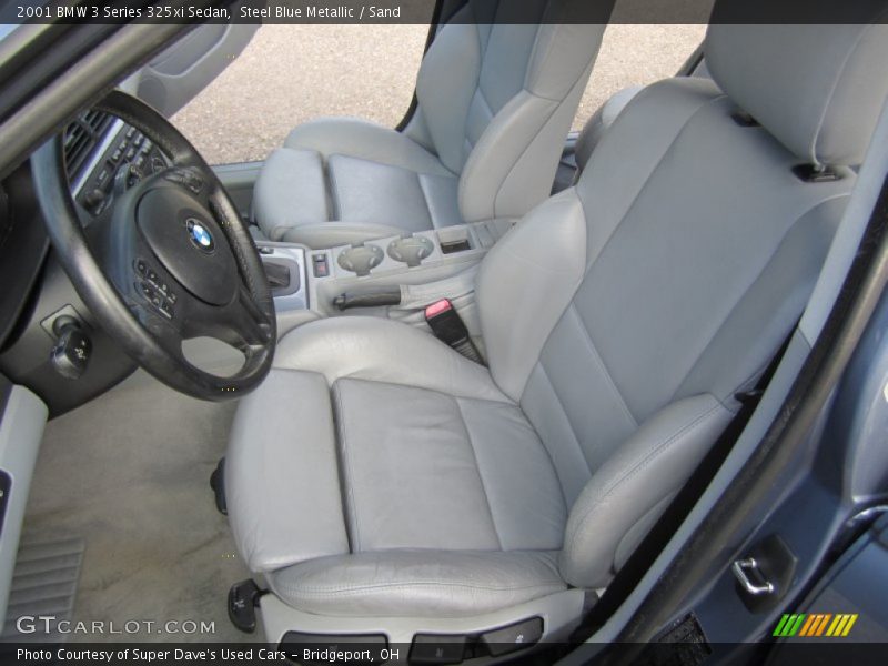 Steel Blue Metallic / Sand 2001 BMW 3 Series 325xi Sedan