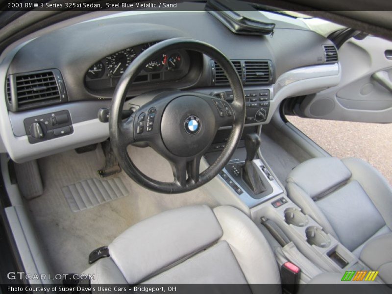 Sand Interior - 2001 3 Series 325xi Sedan 