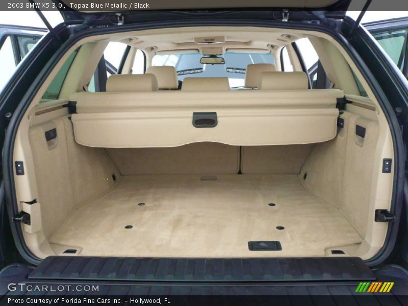 Topaz Blue Metallic / Black 2003 BMW X5 3.0i