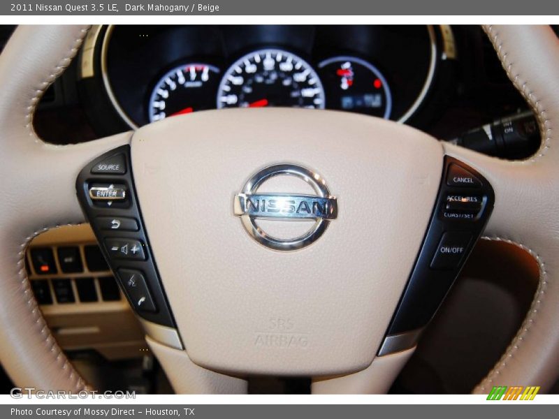 Dark Mahogany / Beige 2011 Nissan Quest 3.5 LE