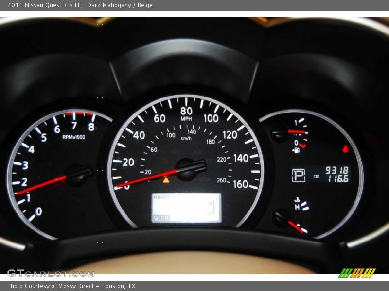 Dark Mahogany / Beige 2011 Nissan Quest 3.5 LE