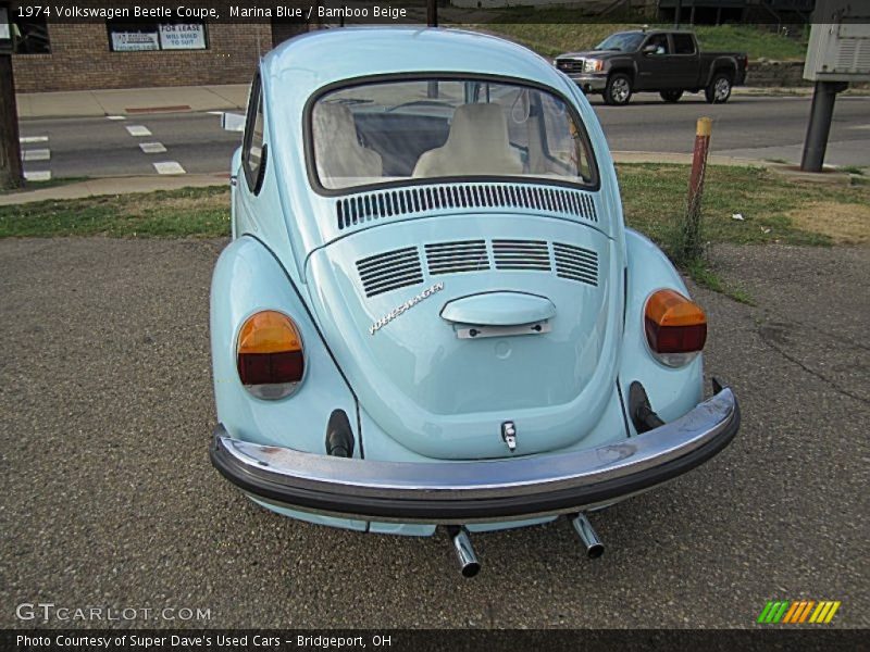 Marina Blue / Bamboo Beige 1974 Volkswagen Beetle Coupe