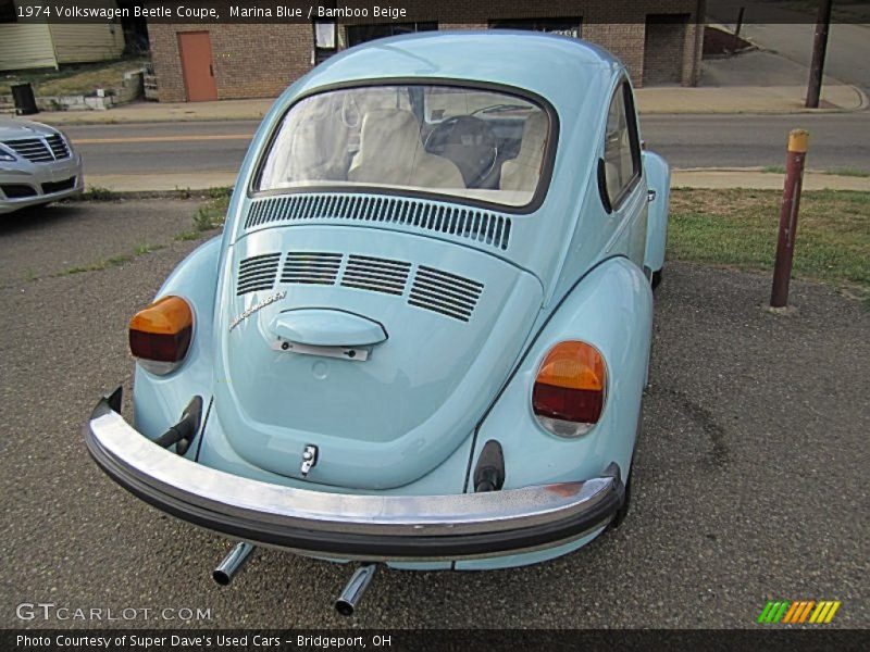 Marina Blue / Bamboo Beige 1974 Volkswagen Beetle Coupe
