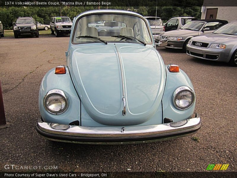 Marina Blue / Bamboo Beige 1974 Volkswagen Beetle Coupe