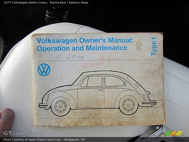 Books/Manuals of 1974 Beetle Coupe