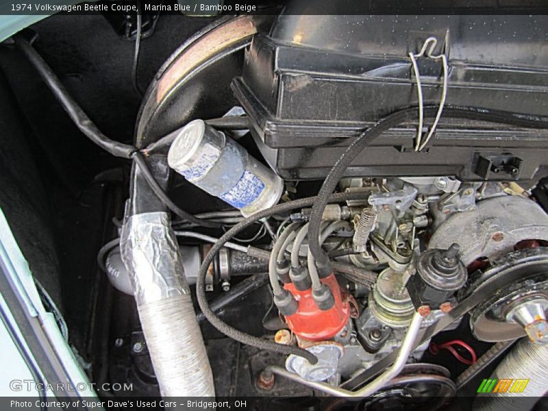 Marina Blue / Bamboo Beige 1974 Volkswagen Beetle Coupe