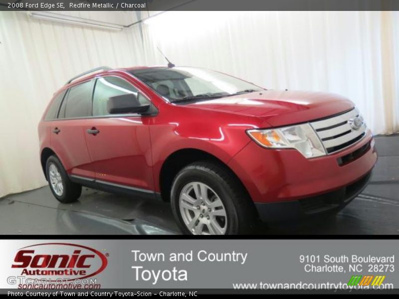 Redfire Metallic / Charcoal 2008 Ford Edge SE
