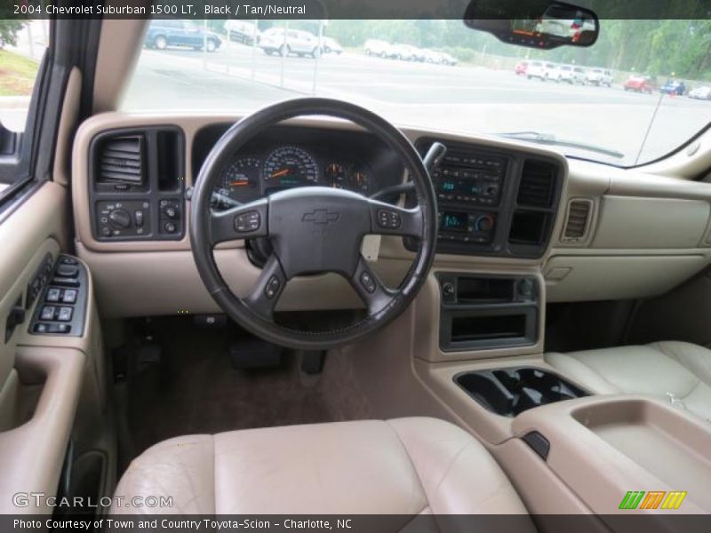 Black / Tan/Neutral 2004 Chevrolet Suburban 1500 LT