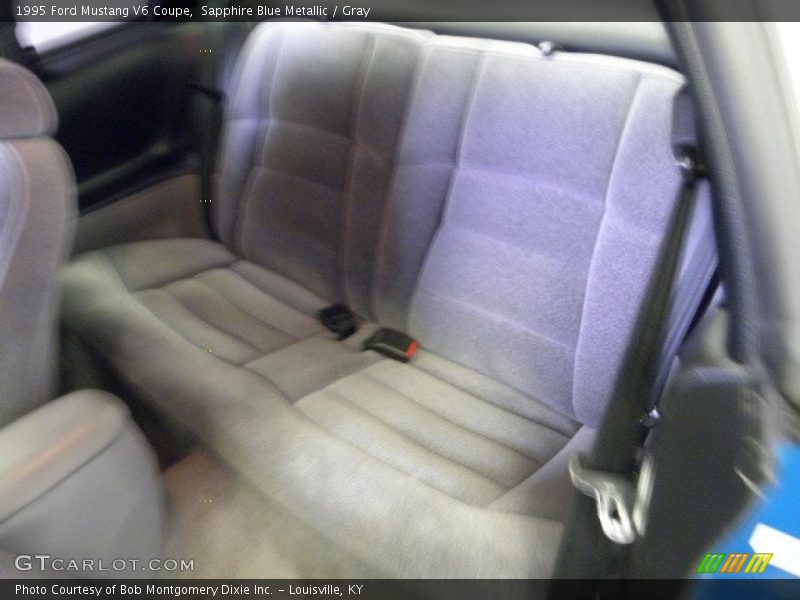 Sapphire Blue Metallic / Gray 1995 Ford Mustang V6 Coupe