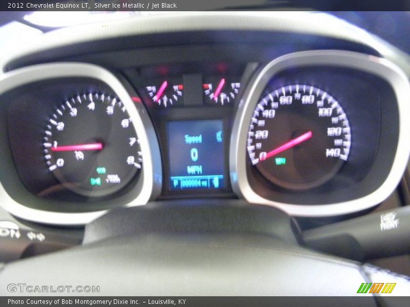 Silver Ice Metallic / Jet Black 2012 Chevrolet Equinox LT
