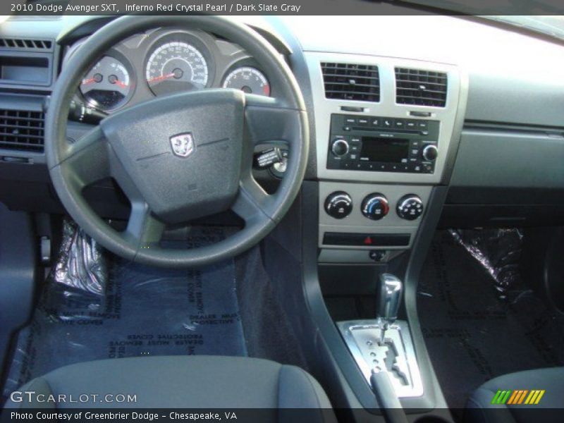 Inferno Red Crystal Pearl / Dark Slate Gray 2010 Dodge Avenger SXT