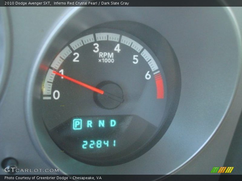 Inferno Red Crystal Pearl / Dark Slate Gray 2010 Dodge Avenger SXT