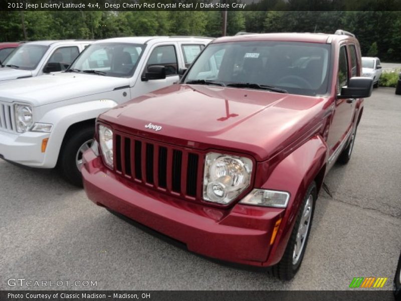 Deep Cherry Red Crystal Pearl / Dark Slate Gray 2012 Jeep Liberty Latitude 4x4
