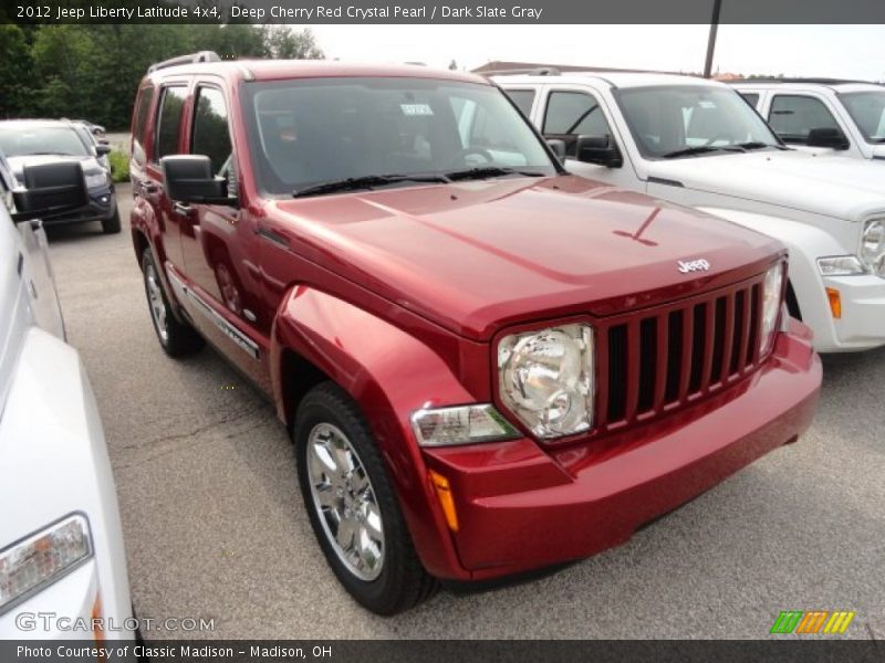 Deep Cherry Red Crystal Pearl / Dark Slate Gray 2012 Jeep Liberty Latitude 4x4