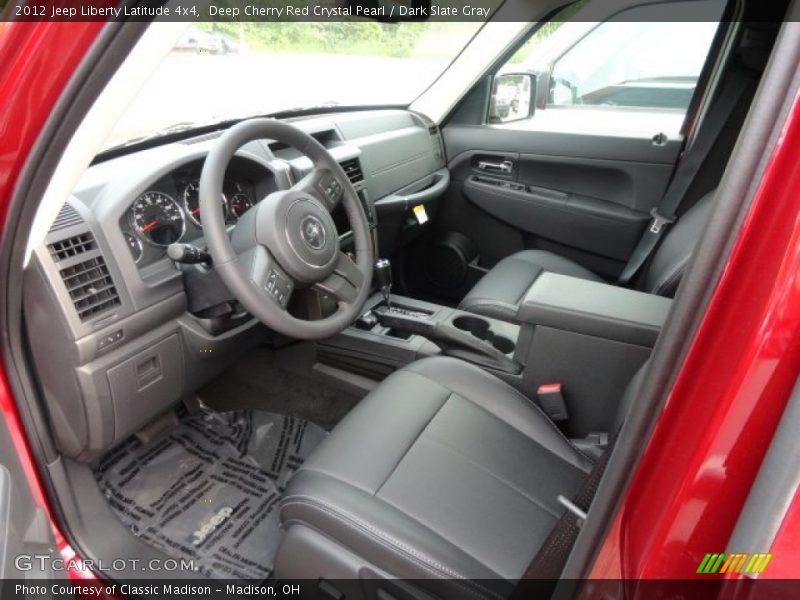 Deep Cherry Red Crystal Pearl / Dark Slate Gray 2012 Jeep Liberty Latitude 4x4