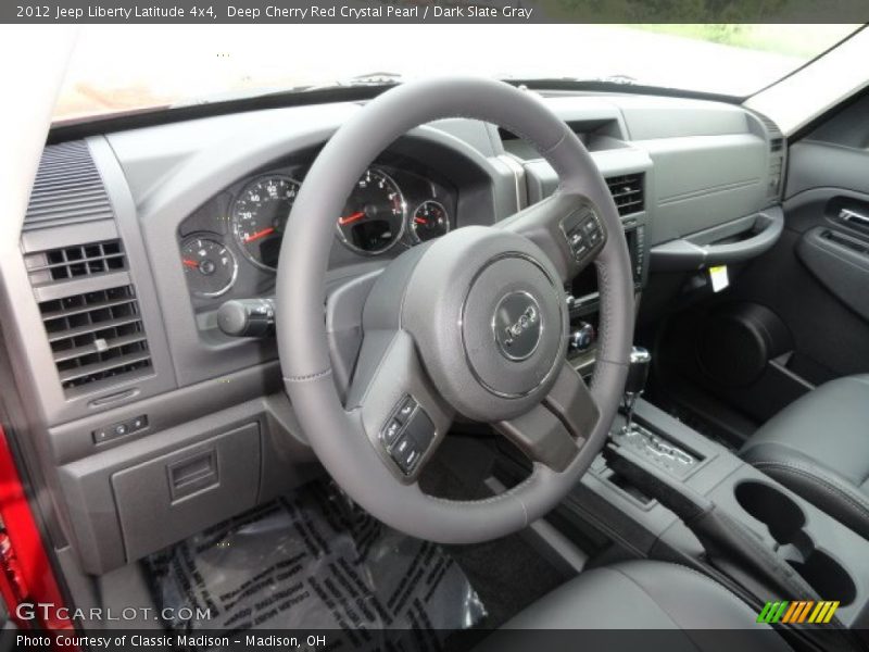 Deep Cherry Red Crystal Pearl / Dark Slate Gray 2012 Jeep Liberty Latitude 4x4