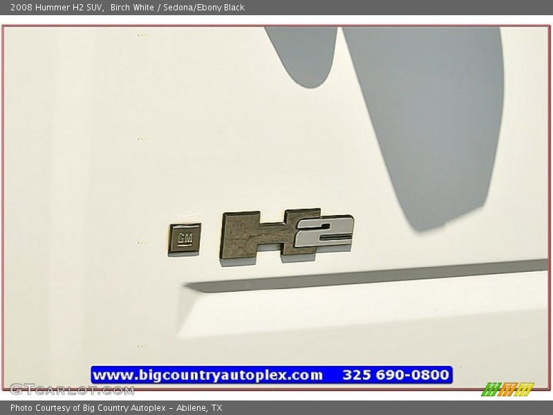 Birch White / Sedona/Ebony Black 2008 Hummer H2 SUV
