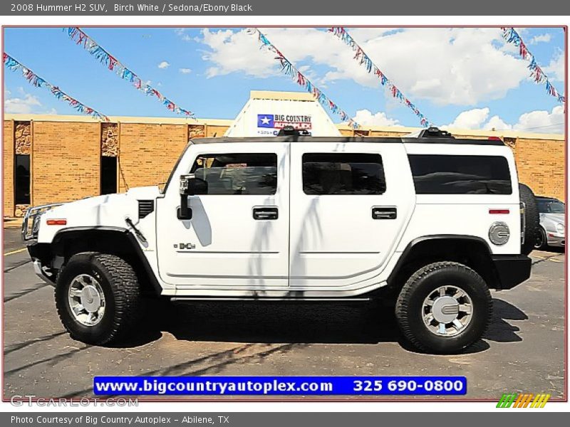 Birch White / Sedona/Ebony Black 2008 Hummer H2 SUV