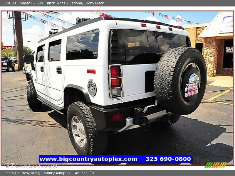 Birch White / Sedona/Ebony Black 2008 Hummer H2 SUV