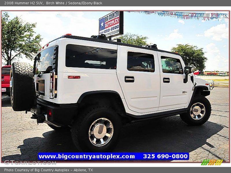 Birch White / Sedona/Ebony Black 2008 Hummer H2 SUV