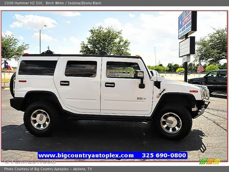 Birch White / Sedona/Ebony Black 2008 Hummer H2 SUV