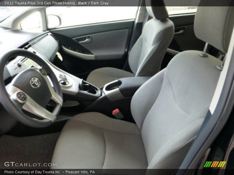 Black / Dark Gray 2012 Toyota Prius 3rd Gen Three Hybrid