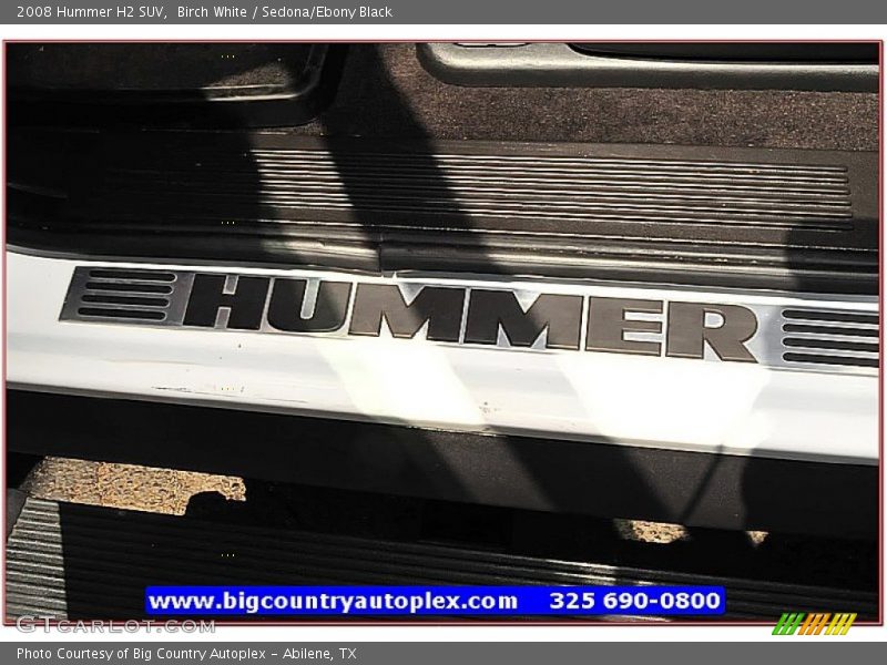 Birch White / Sedona/Ebony Black 2008 Hummer H2 SUV