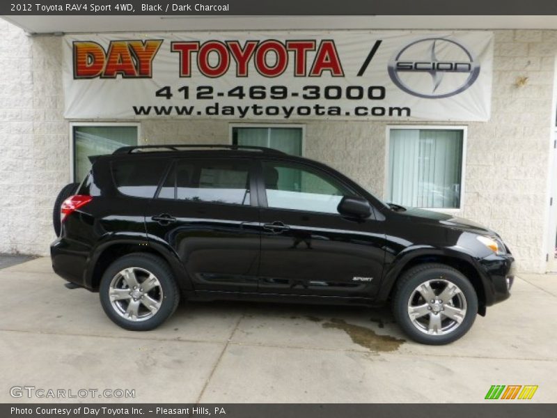 Black / Dark Charcoal 2012 Toyota RAV4 Sport 4WD